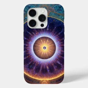 Coque iPhone 15 Pro Art du mandala céleste – L'Œil de Lumière