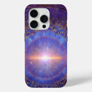 Coque iPhone 15 Pro Art du Mandala Céleste – Porte Solaire