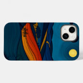 Coques Case-Mate iPhone Art du paysage nocturne (Verso (horizontal))