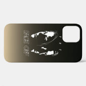 Coques Case-Mate iPhone Art du Silhouette de confrontation de visage humai (Verso (horizontal))