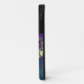 Coques Case-Mate iPhone Art élégant de fractale de monogramme pour le cas (Dos/Gauche)