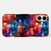 Coques Case-Mate iPhone Art en verre cassé (Verso (horizontal))