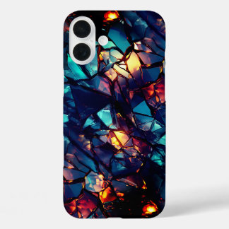 Coques iPhone 16 Plus Art en verre cassé