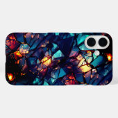 Coques Case-Mate iPhone Art en verre cassé (Verso (horizontal))