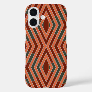 Coques iPhone 16 Art et couleur de motif tribal du sud-ouest améric