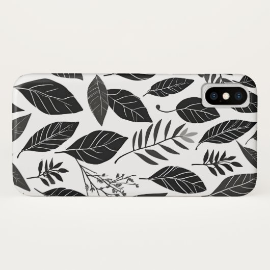 Coques Case-Mate iPhone Art feuille Boho (Dos (Horizontal))
