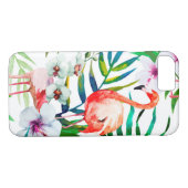 Coques Case-Mate iPhone Art flamand tropical (Dos (Horizontal))