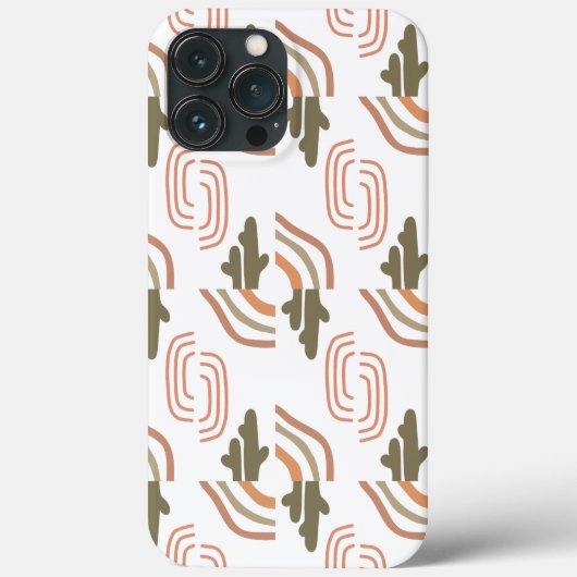 Coques Case-Mate iPhone Art floral abstrait (Verso)