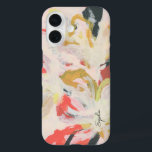 Coques iPhone 16 Art Floral Abstrait coloré Votre nom<br><div class="desc">Protégez votre téléphone avec ce coque d'art coloré unique. Ce design présente de l'art abstrait peint à la main par moi. Vous pouvez personnaliser le texte avec votre nom. ©2023 Eun Mi Kim</div>