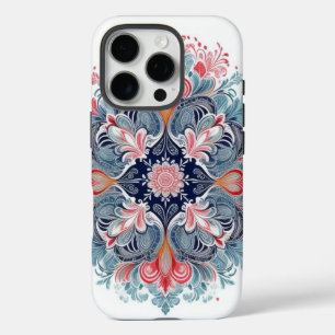 Coques iPhone 16 Pro Art Floral Abstrait multicolore
