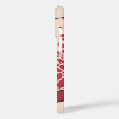 Coques Case-Mate iPhone Art Floral Beige & Rouge AI (Verso / Gauche)