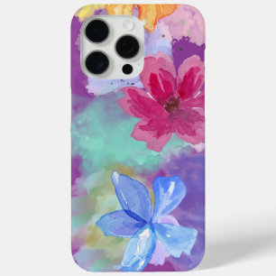 Coque iPhone 15 Pro Max Art floral coloré