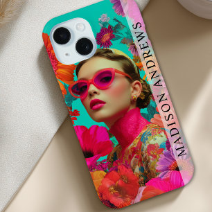 Coque Pour iPhone 15 Art floral coloré - Femme
