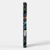 Coques Case-Mate iPhone Art floral complexe : Fleurs bleues et orange (Verso / Droite)