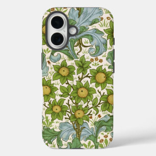 Coques iPhone 16 Art floral de William Morris Orchard Green