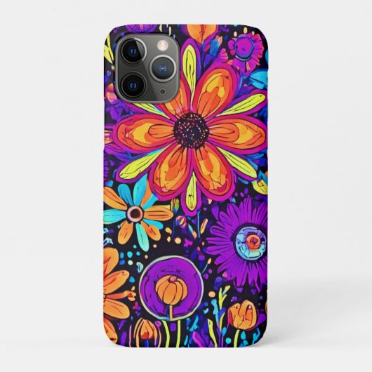 Coques Case-Mate iPhone Art Floral éffrayant (Dos)