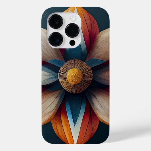 Coques Case-Mate iPhone Art Floral Moderne Design élégant Botanique en boi (Verso)