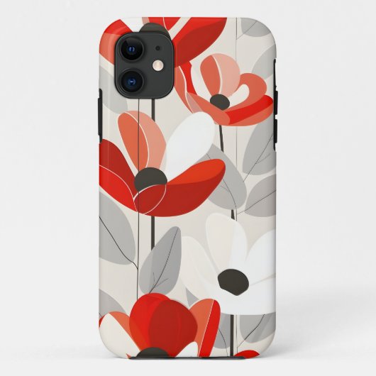 Coques Case-Mate iPhone Art Floral Moderne Impression (Dos)