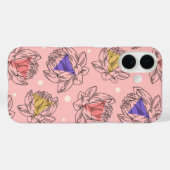 Coques Case-Mate iPhone Art floral rose doux Lotus (Verso (horizontal))