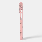 Coques Case-Mate iPhone Art floral rose doux Lotus (Verso / Gauche)