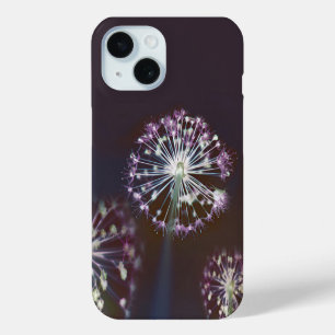 Coque Pour iPhone 15 Art Floral Violet Moderne Artistique