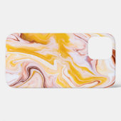 Coques Case-Mate iPhone Art fluide : texture abstraite irisée. (Verso (horizontal))
