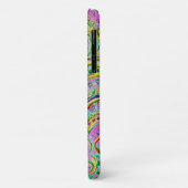 Coques Case-Mate iPhone Art folklorique Boho Imaginaire vert Jaune rose Mo (Dos/Gauche)
