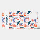 Coques Case-Mate iPhone Art folklorique personnalisé Bois animal (Verso (horizontal))