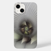 Coques Case-Mate iPhone Art fractal Abstrait moderne en 3D (Verso)