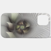 Coques Case-Mate iPhone Art fractal Abstrait moderne en 3D (Verso (horizontal))