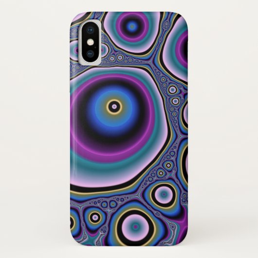 Coques Case-Mate iPhone Art fractal coloré (Dos)