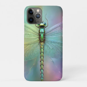 Case-Mate iPhone Case Art fractal élégant de libellule pastel,