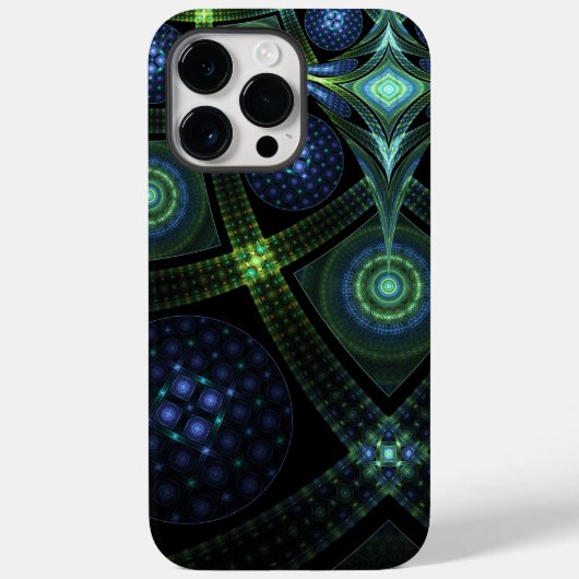 Coques Case-Mate iPhone Art Fractal Mandala Universe Impression étirée (Verso)