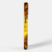 Coques Case-Mate iPhone Art fractal solaire d'or fondu (Verso / Droite)