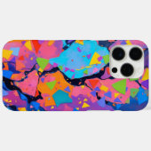 Coques Case-Mate iPhone Art géométrique Abstrait - Couleur vive (Verso (horizontal))