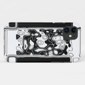 Coques Case-Mate iPhone Art Géométrique Noir Et Blanc 1 (Dos (Horizontal))