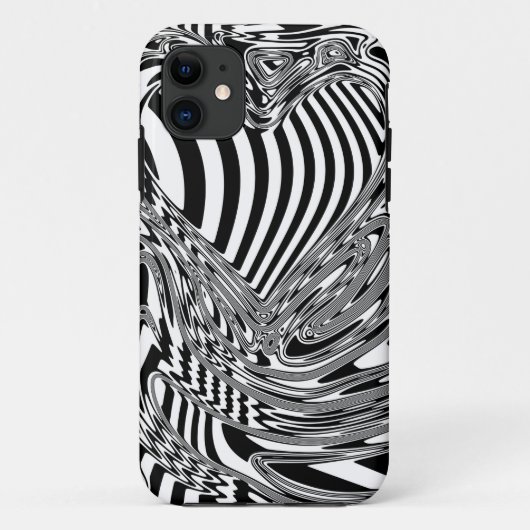 Coques Case-Mate iPhone Art Géométrique Noir Et Blanc 12 (Dos)