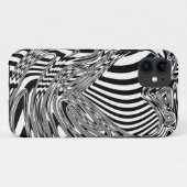 Coques Case-Mate iPhone Art Géométrique Noir Et Blanc 12 (Dos (Horizontal))