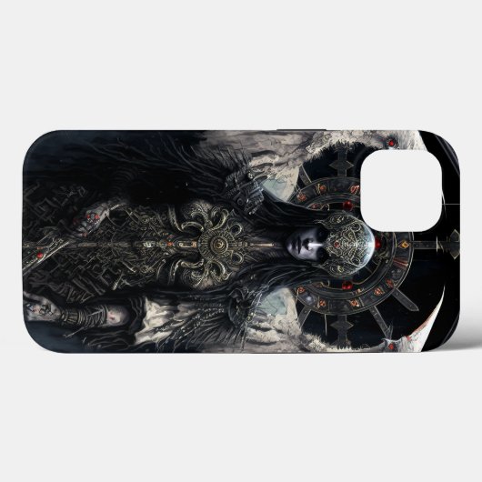Coques Case-Mate iPhone Art gothique d'Imaginaire d'Angle foncé (Verso (horizontal))