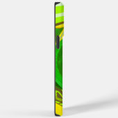 Coques Case-Mate iPhone Art graphique rose jaune (Verso / Droite)