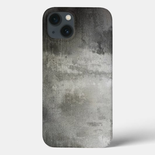 Coques Case-Mate iPhone art grunge abstrait noir et blanc texturé (Verso)