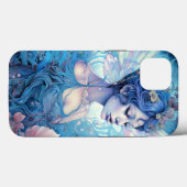 Coques Case-Mate iPhone Art Imaginaire Fairy Bleu (Verso (horizontal))