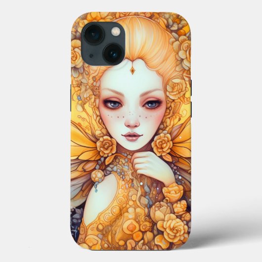 Coques Case-Mate iPhone Art Imaginaire Fée Jaune Cute (Verso)