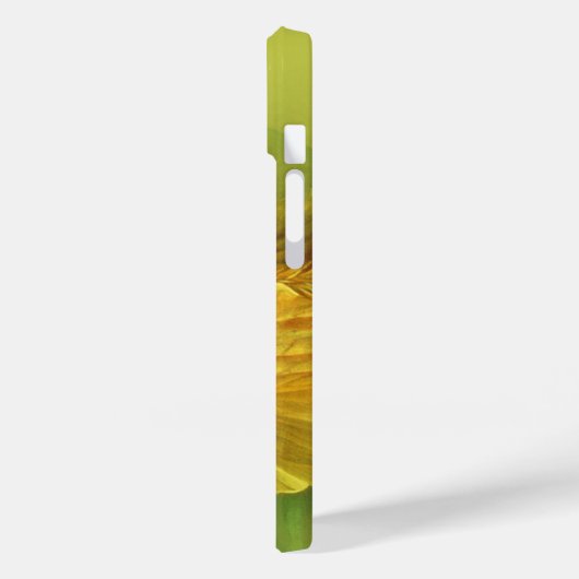 Coques Case-Mate iPhone Art jaune fleuri iris (Verso / Gauche)