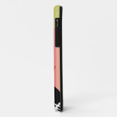 Coques Case-Mate iPhone Art lunatique de chat noir (Dos/Gauche)