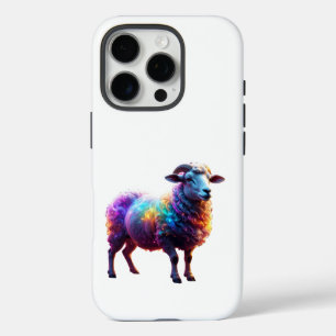 Coques iPhone 16 Pro "Art magique des moutons arc-en-ciel