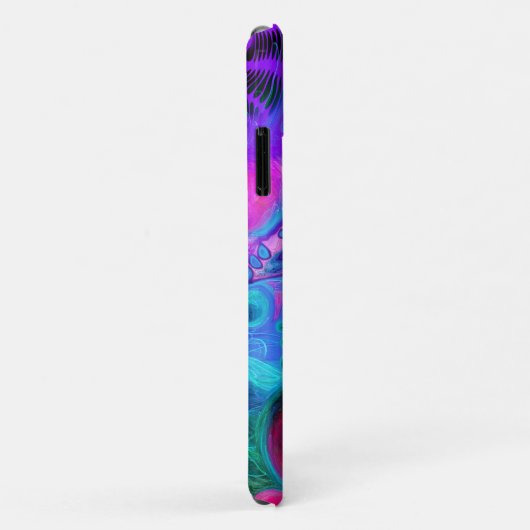 Coques Case-Mate iPhone Art moderne Abstrait des fluides (Dos/Droite)