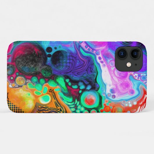 Coques Case-Mate iPhone Art moderne Abstrait des fluides (Dos (Horizontal))