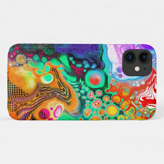 Coques Case-Mate iPhone Art moderne Abstrait des fluides (Dos (Horizontal))