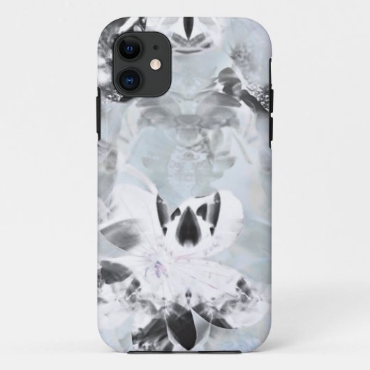 Coques Case-Mate iPhone Art moderne abstrait noir et blanc (Dos)